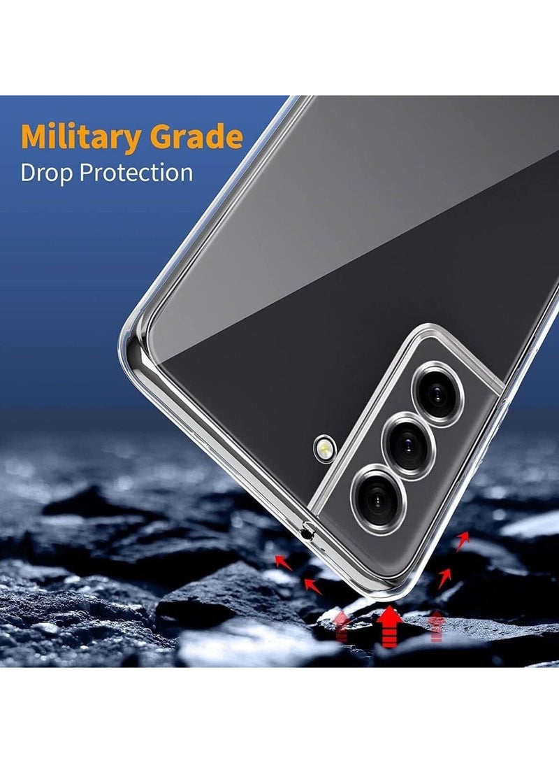 Samsung Galaxy S22 Clear Case Soft Flexible Silicone TPU Shockproof Transparent Rubber Back Cover Compatible for Samsung Galaxy S22 - Image 2