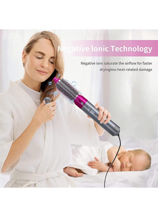 5-in-1 Hair Styler,Hair Dryer Brush Set for Styling/Blow Drying/Volumizing/Curling with Ionic Conditioning for All Types of Hair