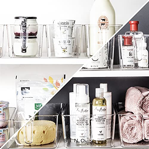 BINO | Clear Storage Organizer, Medium | THE HOLDER COLLECTION | Clear Containers for Organizing with Built-in Handles | Pantry Organization and Storage | Fridge Organizer | Smart Bin Cabinet - Image 5