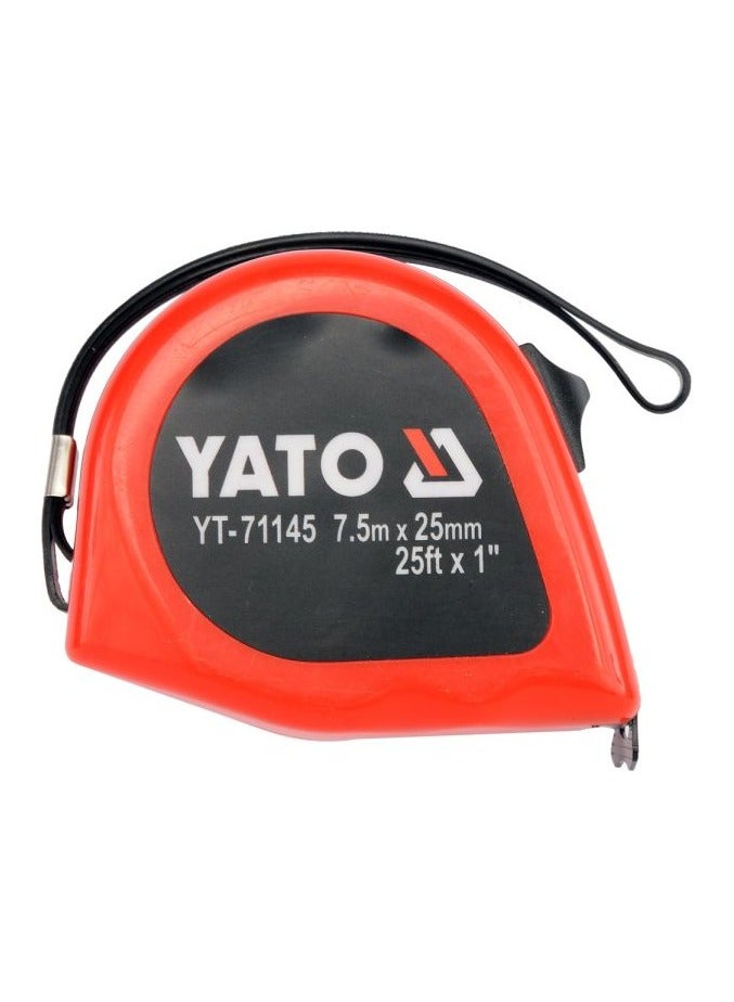Yato YATO Measuring Tape 7.5Mx25mm Double Blister Card 