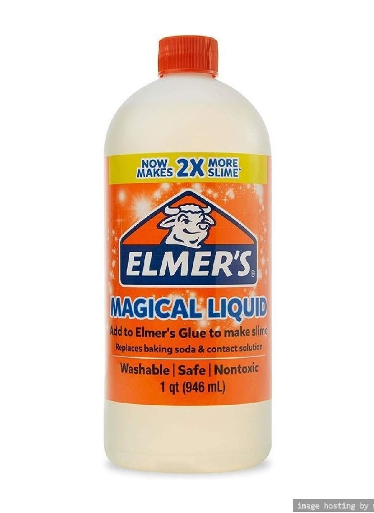 ELMER'S - Elmer's Magical Liquid Slime Activator Solution, Maker for DIY Slime, Non-toxic - 946 ml - Image 1