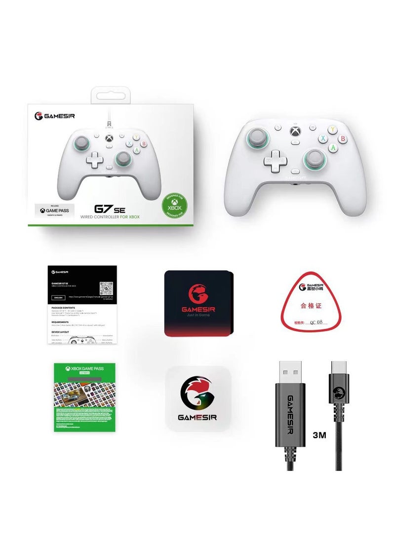General Professional Gamepad G7SE Wired Gaming Controllers for Xbox Steam PC Plug and Play with Hall Effect Joysticks/Hall Trigger, 3.5mm Audio Jack Hall Rocker Pulse Vibration Trigger Motor Asymmetric Vibration Grip Motor 2 Custom Back Keys  - Image 3