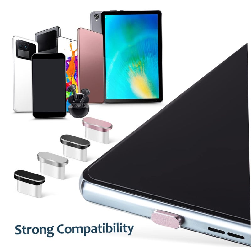 14 قطعة من سدادات الغبار من نوع C على شكل تميمة لأغطية منافذ الهواتف المحمولة USB C سدادات بألوان متعددة - Image 5