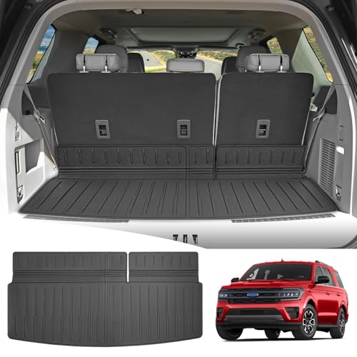 JTYZSM Rear Cargo Mat for 2018-2024 Ford Expedition/Lincoln Navigator Trunk Mat(Not for Max or L Models), All Weather Cargo Liner for 18-24 Expedition/Navigator Accessories - Image 1