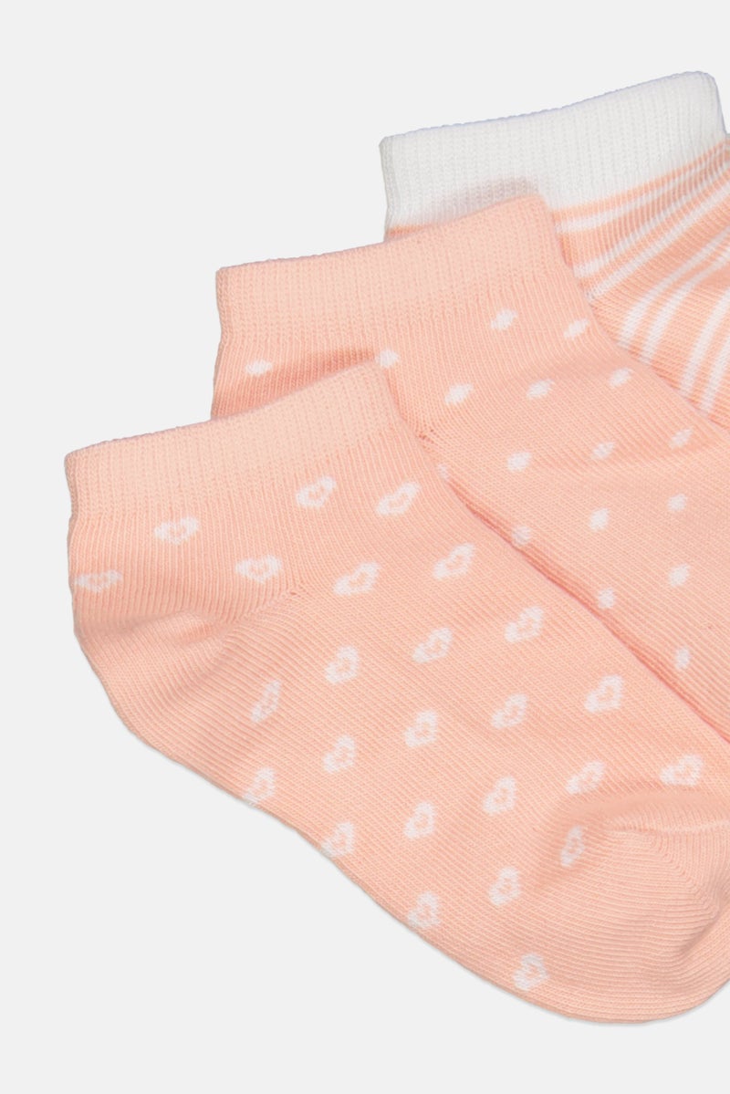 bebe Kids Girl 5 Pairs Allover Print Ankle Socks, Multicolor - Image 2