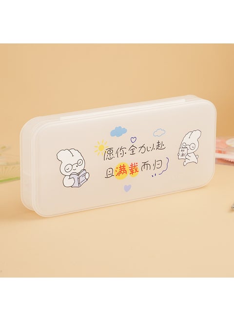 Cute DIY Frosted Transparent Box Full load, and return