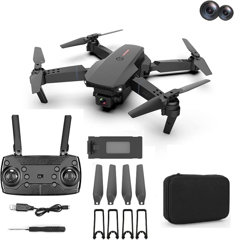 woobles Drone with Dual 1080P HD Camera, 2022 Upgradded RC Quadcopter for Adults and Kids, WiFi FPV RC Drone Toys Gifts for Boys Girls, Altitude Hold Headless Mode One Key Start Speed Adjustment - Image 1