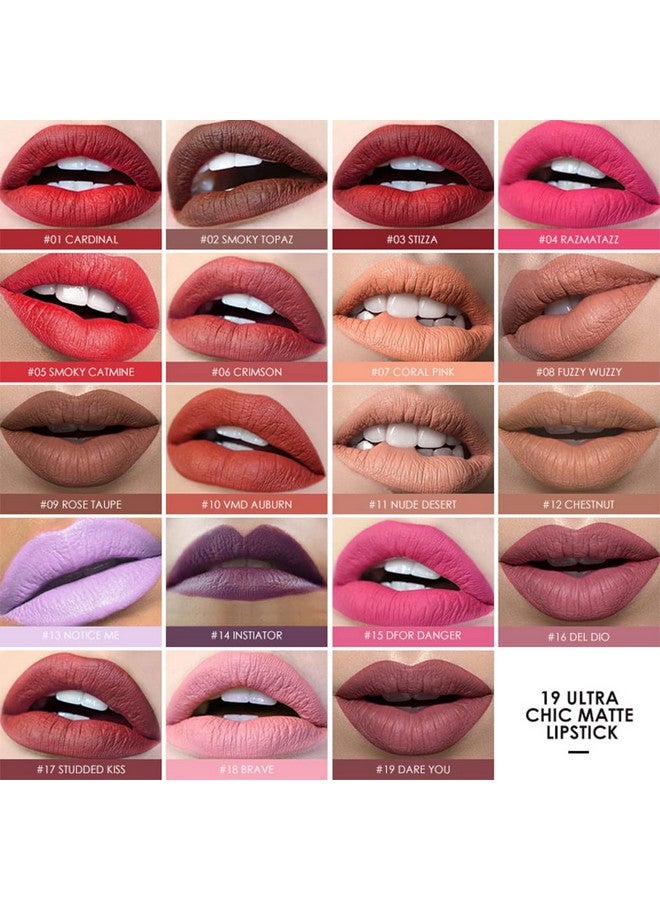 FOCALLURE Ultra Chic Matte Lipstickrich Vitamin E Lip Crayonlightweight Matte Color Without Drying Or Fadinglong Lasting Waterproof Lips Makeupdare You - Image 3