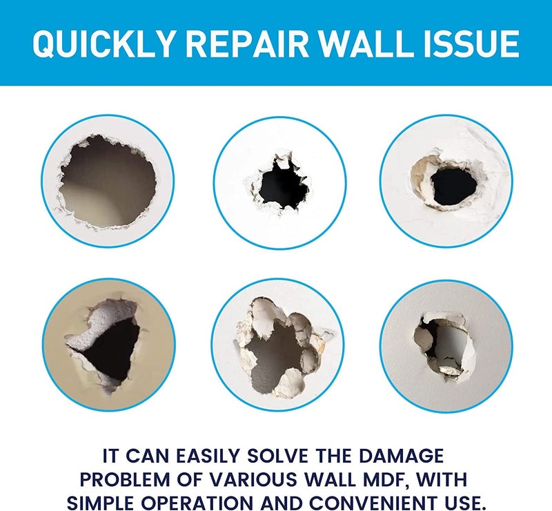 BONCART Wall Spackle & Drywall Repair Patch Kit with Mending Agent Putty, Repair Paste Plaster, Scraper & Sanding Sponge for Wall Crack/Nail Hole - Image 4