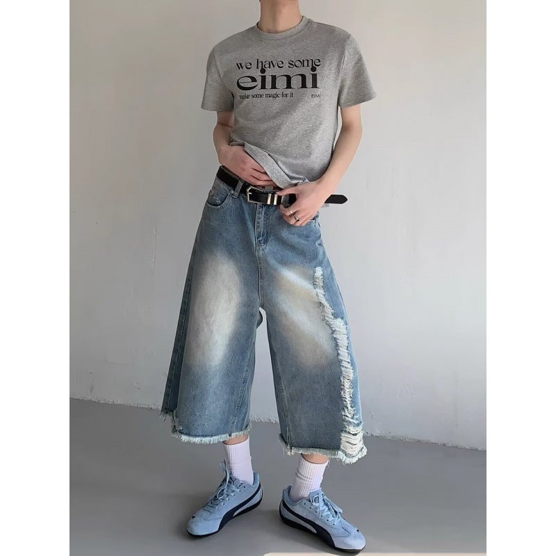 Unisex Classic Denim Jeans Loose Fit Daily Outdoor Wear - Image 5