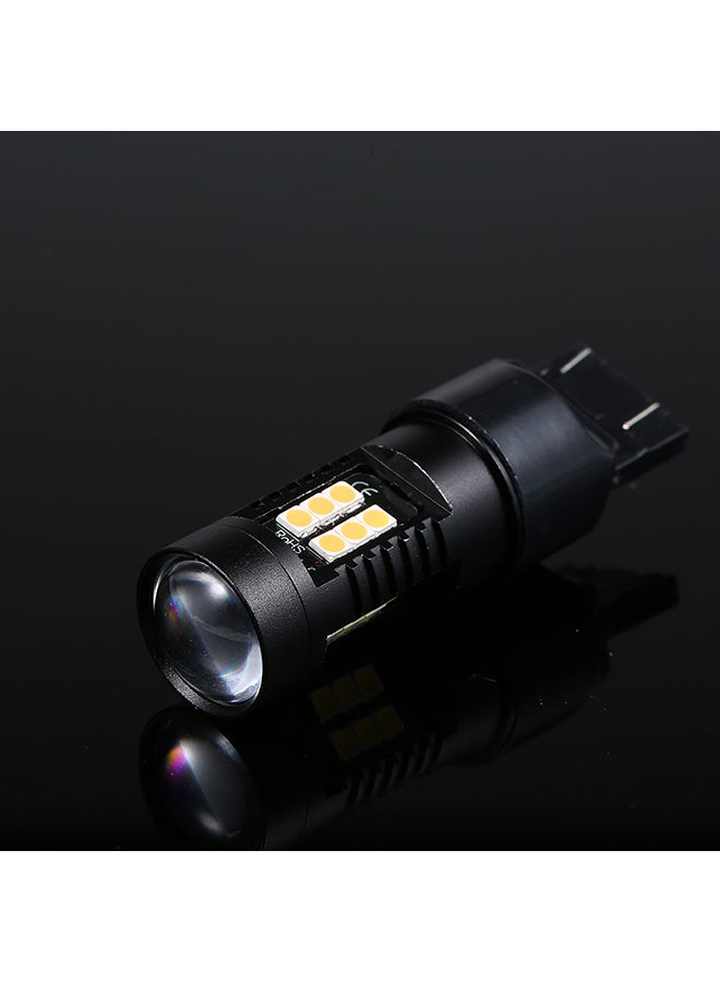 Loquat 2Pcs LED Bulb Lights Auto Lamp Bulbs Car Light 7443 Yellow - Image 3