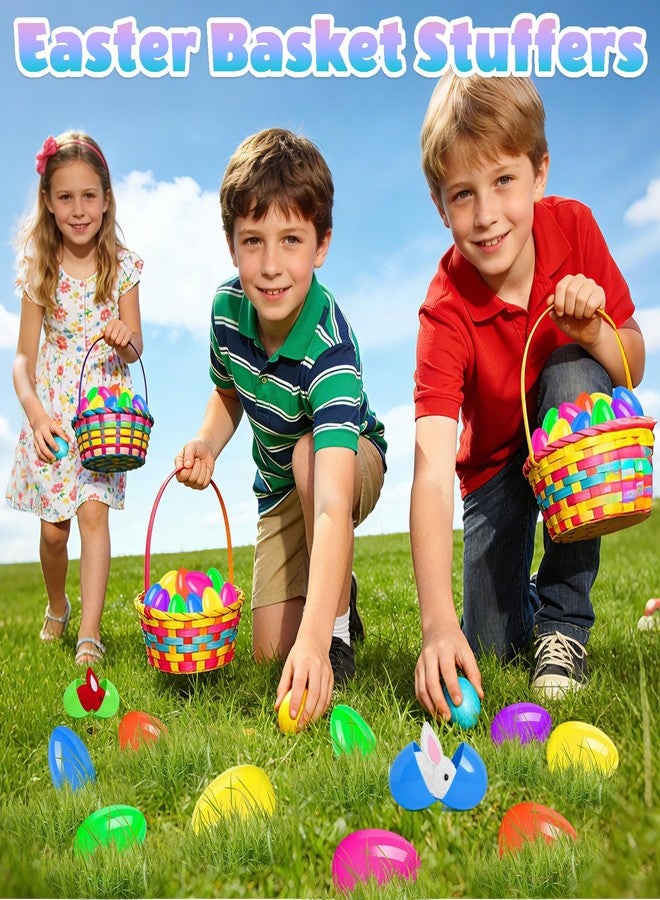 Voiiake Easter Egg Fillers & Basket Stuffer Essentials for Teens Kids - 12Pack Prefilled Easter Eggs Plush Bunny Toys, Treasure Box Toys for Classroom Boys Girls, Egg Hunt Party Supplies, Carnival Prizes - Image 4