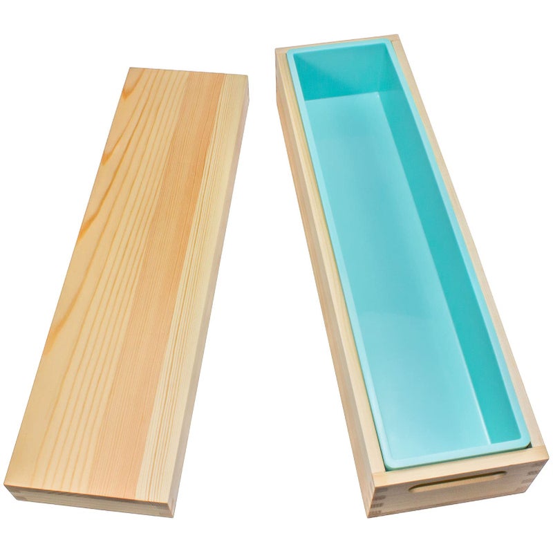 Hepgodin Wooden Soap Molds for Soap Making Large 5 lb Soap Molds Loaf with Cover Rectangle Silicone Soap Loaf Molds 77 oz 5 lb Standard Mold