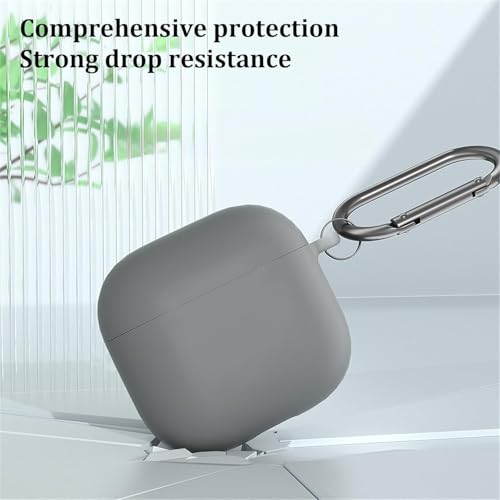 OJOS Case Cover Compatible with AirPods 4 Silicone Protective Cover for Airpods 4 2024 Shockproof & Support Wireless Charging Soft Case for Apple Airpods 4th Generation, Sky Blue - Image 2