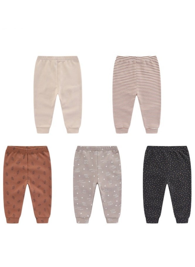 RedMapleTEK 5-Pack Of Elastic Breathable Cotton Trousers For Infants And Young Children - Image 1