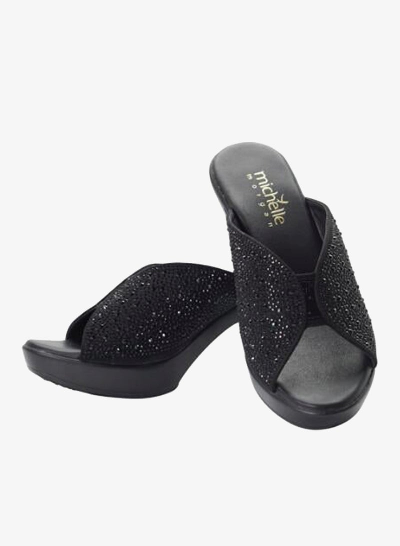 ميشيل مورجان 092-3062 Michelle Morgan Ladies High Heel Sandals 514RC518 Black - Image 2