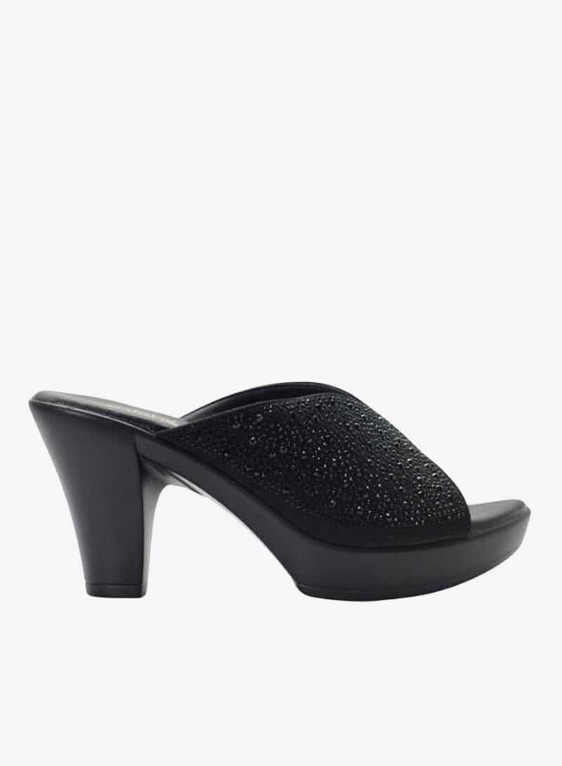ميشيل مورجان 092-3062 Michelle Morgan Ladies High Heel Sandals 514RC518 Black - Image 1