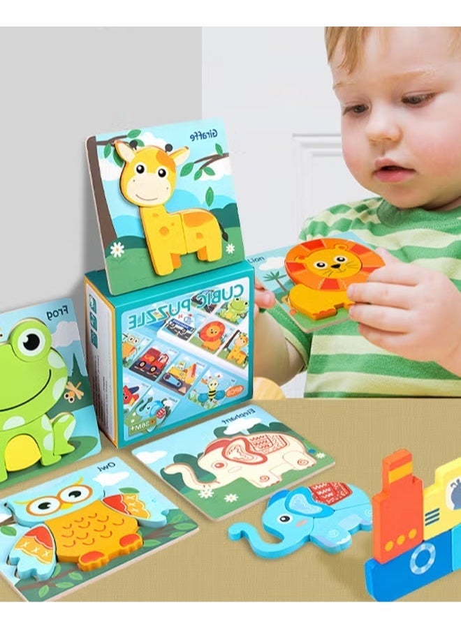 Wooden Puzzle Toys For 3+ Year Old Girls Baby Cute Animal Jigsaw Toy Birthday Gift - Image 3