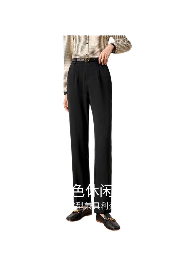 First Application Chushen Women'S Straight-Leg Loose-Fitting Wide-Leg Floor-Length Casual Pants, Professional Style, S136K6731 - Image 3
