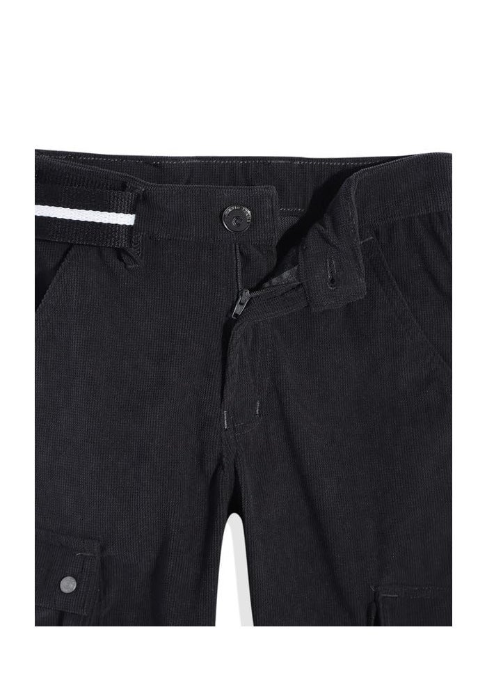 CAVIO Boys Casual Solid Regular Fit Cargo Pants with Multiple Pockets - Image 3