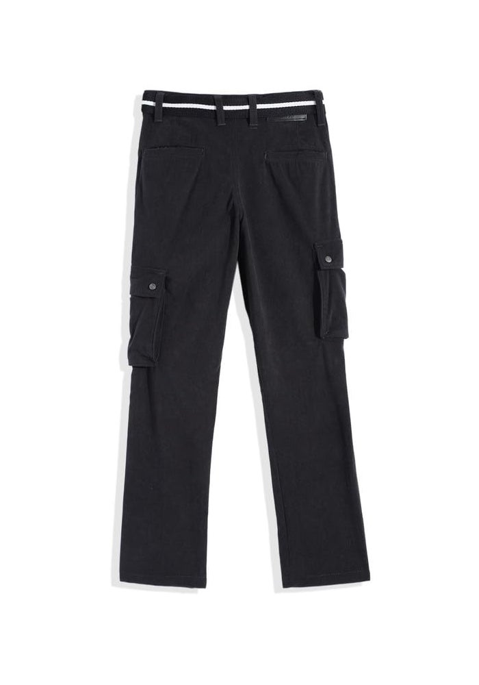 CAVIO Boys Casual Solid Regular Fit Cargo Pants with Multiple Pockets - Image 2