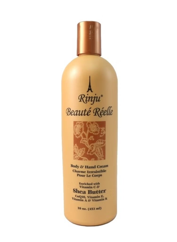 Rinju Beaute Reelle Hand and Body Lotion with Shea Butter, 1pk