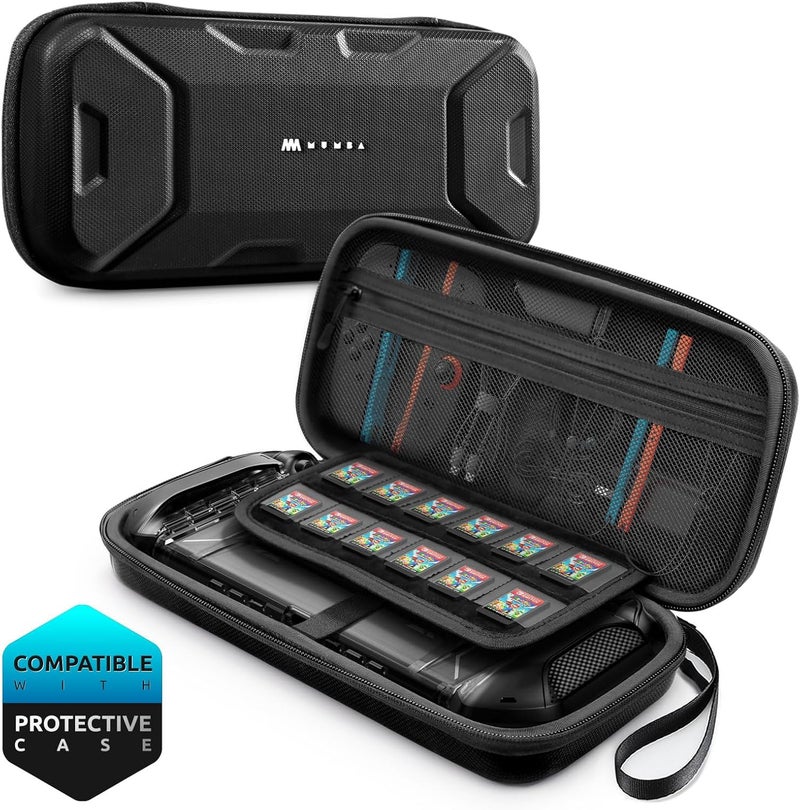 Mumba Carrying Case for Nintendo Switch 2 2025, [Plus Version] Portable Protective Travel Carry handbag Pouch for Blade/Titan Case [Large Capacity] (Black) - Image 1