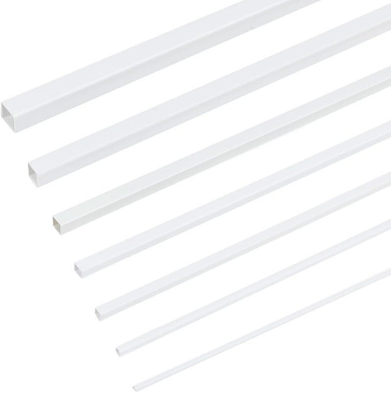Foldable OLYCRAFT 35Pcs 7 Styles ABS Plastic Square Tube 2/3/4/5/6/8/10mm White Plastic Square Tube 9.8 inch Hollow Square Bar Rods Plastic Model Tube Plastic Rod for DIY Sand Table Architectural Model Making Global sizing options Carefully selected material Ventilated design All space matching look Modern practical shape Global simple assemble options Multiple local stock source Set product combo compatible Land transit & shipment compatible Longevity optimized build Varied dimensions Upgraded quality Diverse operation compatible All-in-one local deliver plan Wide range usage design All-round unified build Economical varied sizing picks Minimal design Carefully selected solid material Remote village delivery cover Cross product combo compatible Good ventilation Precision polished solid material Labor saving - Image 1