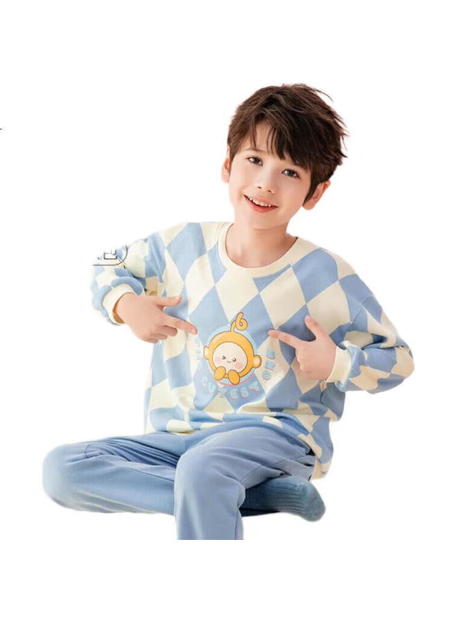 Fenton Children'S Pajamas For Boys, Pure Cotton, Autumn Season, For Older Boys, Can Be Worn Outside, Boys' Loungewear, Q9X24790048 - Image 3