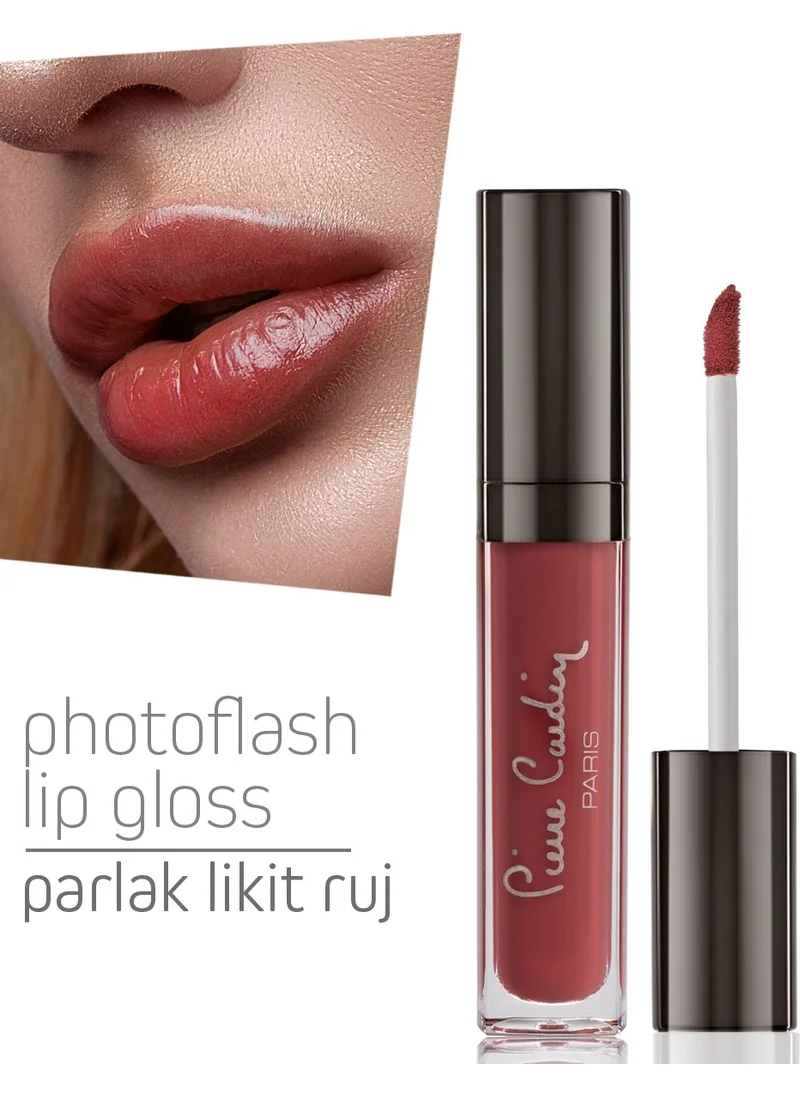 بيير كاردان Photoflash Lipgloss – Glossy Liquid Lipstick - Fusion Coral