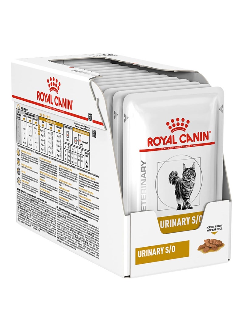 Royal Canin Feline Urinary S/O in Gravy (85 gm\Pouch) - Wet food for Lower Urinary tract disease – 12 pouches per box From Varmacy - Image 1