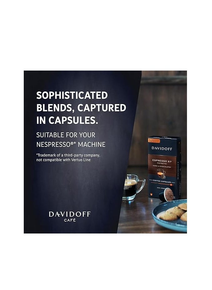 Davidoff - DAVIDOFF ESPRESSO 57 Dark and Chocolatey COFFEE CAPSULES SS GM 10 - Image 1