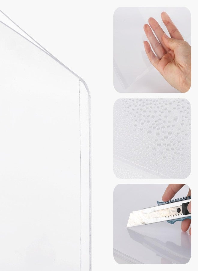acDesign 5 Pcs Rigid Print Protectors 8.5''x 11'' Waterproof Plastic Sheet Protectors for Prints Photos Postcard Poster(Clear) - Image 4