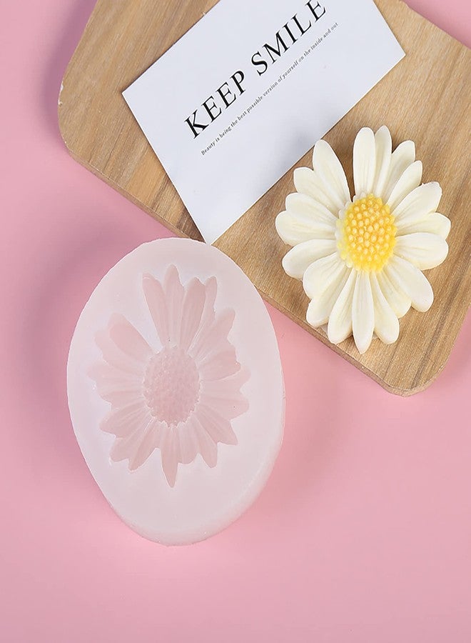 EVERELAM Daisy Flower Mold 4 Pack - Peony, Rose, Peony Resin Mold - 3D Flower Candle Mold - Silicone Mold for Resin, Clay, Candle, Wax, Chocolate - Craft Supplies - Image 5