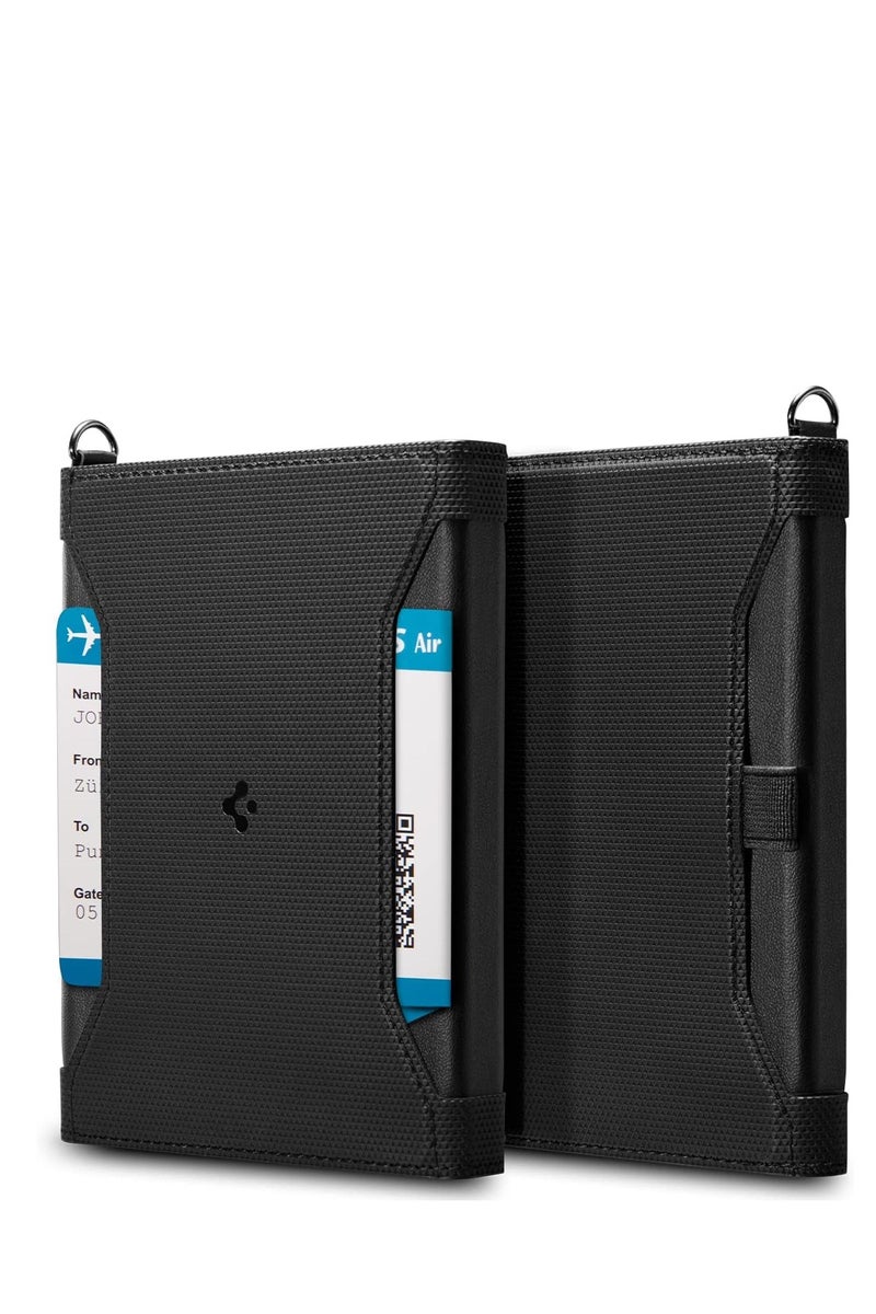 Spigen Anti-RFID Passport Protective Case for Travel and Passport Holder in PU Leather Compatible with Most Passport Sizes - Image 1