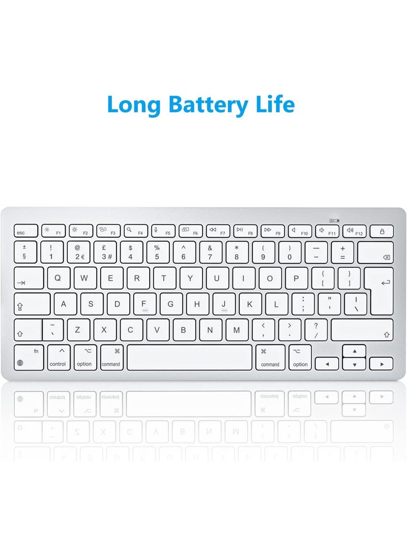 Bluetooth Keyboard for Windows & Mac, Compact Wireless Keyboard Compatible With MacBook, iMac, Mac Mini, Laptop and PC, Deep Black - Image 2
