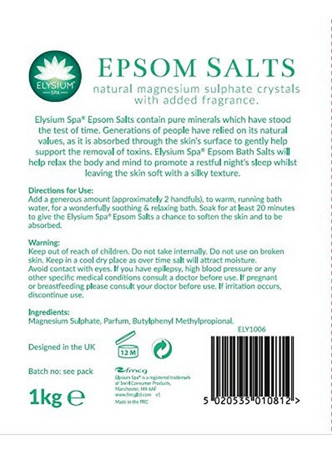 Elysium Spa Epsom Salts Eucalyptus | 1 Kg - Image 2