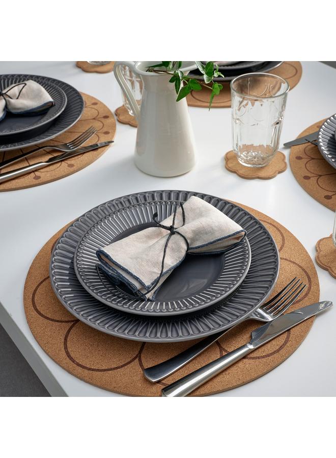 erorex Place mat, cork/patterned flower, 35 cm - Image 4