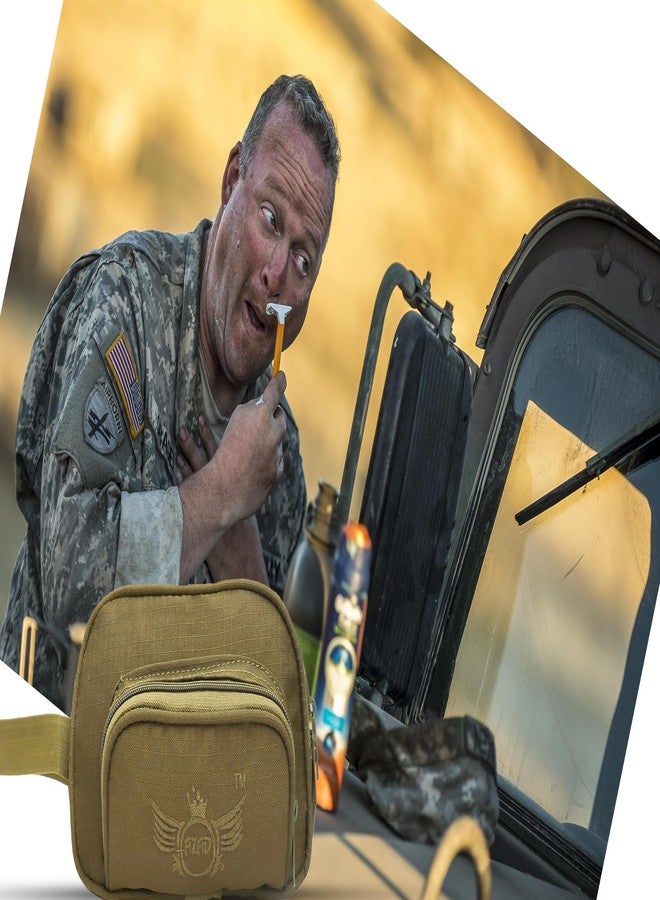 آذاد طقم حلاقة عسكري مزود بأقسام وجيوب متعددة (أخضر فاتح) - Image 4