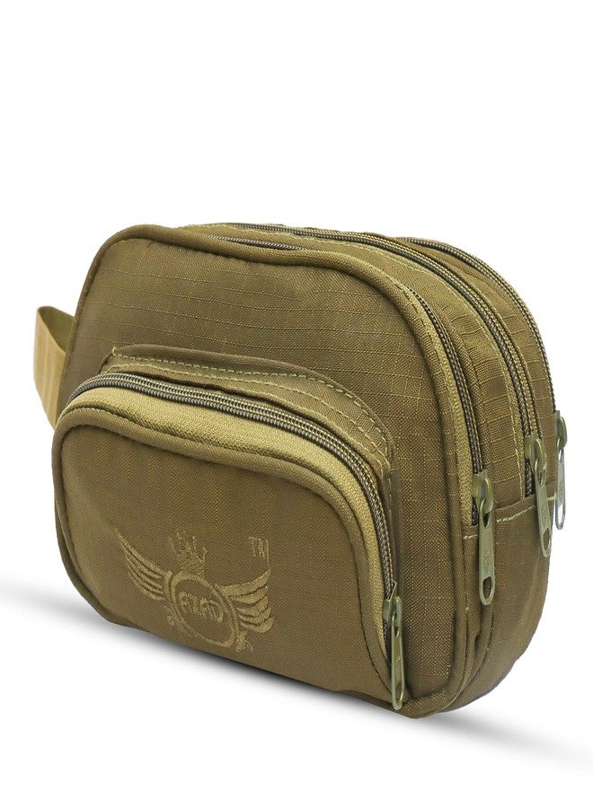 آذاد طقم حلاقة عسكري مزود بأقسام وجيوب متعددة (أخضر فاتح) - Image 1