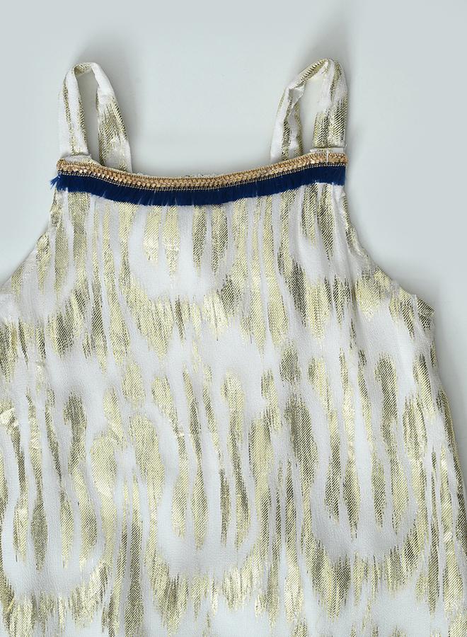 BELLA MODA Printed Strappy Ethnic Top and Pants Set - Image 3