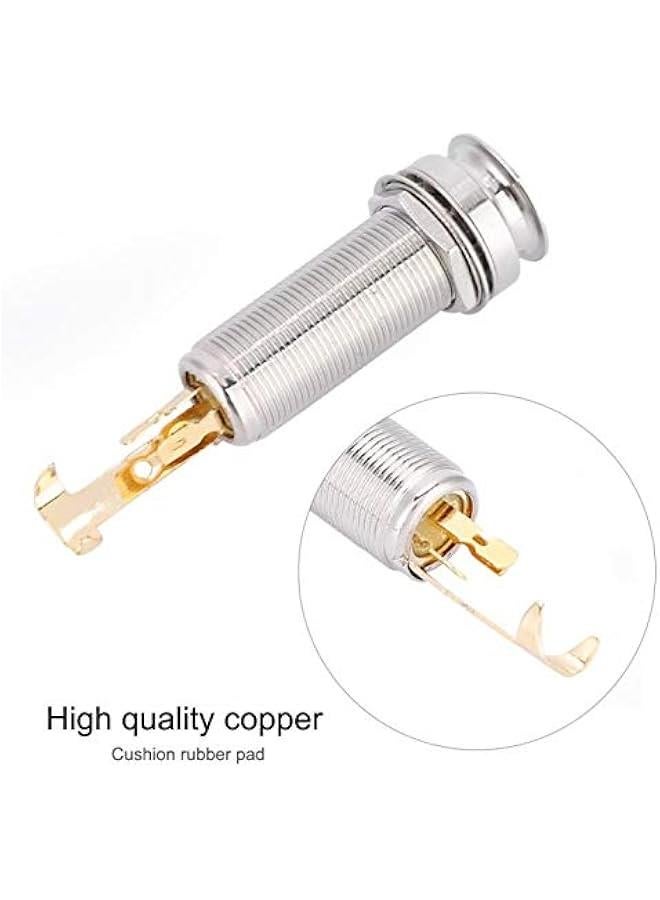 Guitar Endpin Jack, Guitar End Pin Jack End Pin Jack, Stereo End Pin Socket Electric Guitar Pickup Ukulele for Musical Lovers Banjo Acoustic Guitar Mandolin  - Image 5
