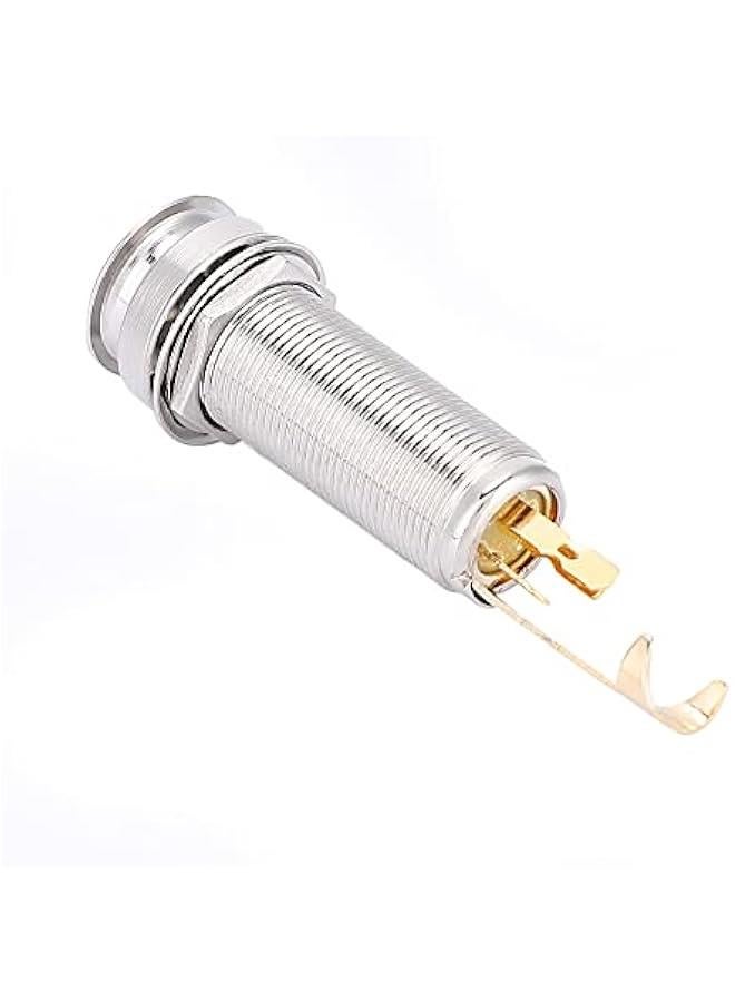Guitar Endpin Jack, Guitar End Pin Jack End Pin Jack, Stereo End Pin Socket Electric Guitar Pickup Ukulele for Musical Lovers Banjo Acoustic Guitar Mandolin  - Image 4
