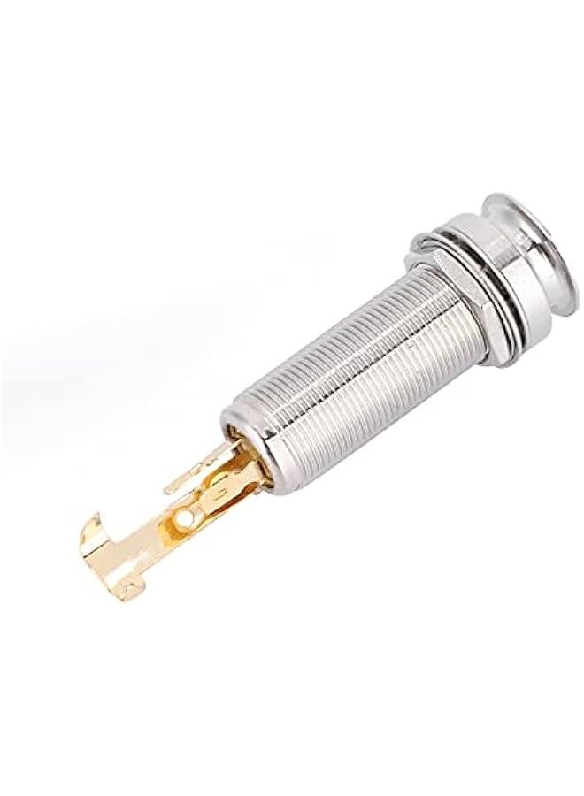 Guitar Endpin Jack, Guitar End Pin Jack End Pin Jack, Stereo End Pin Socket Electric Guitar Pickup Ukulele for Musical Lovers Banjo Acoustic Guitar Mandolin  - Image 3