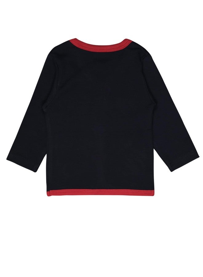 BODYCARE Unisex Baby Cotton Blend Baby Top & Pyjama Set - Navy - Image 2