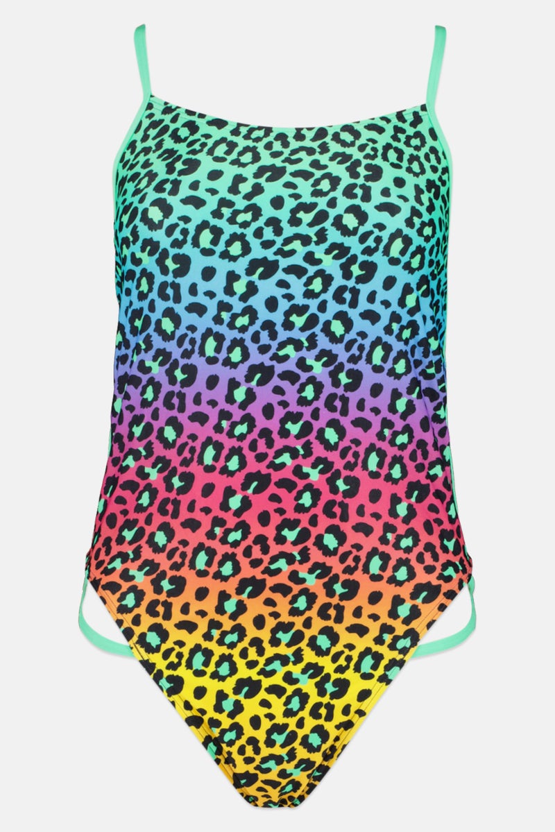speedo Women One Piece Allover Print Swimsuit, Multicolor - Image 2