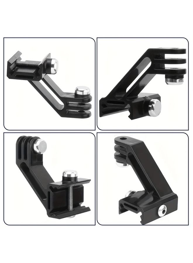 Vertical Rail Attachment With 20mm Picatinny Adapter For Action Cameras And Smartphone Clip Black - Image 3