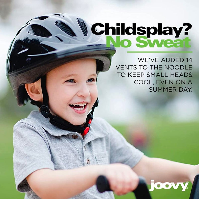 Joovy Noodle Multi-Sport Helmet S-M, Kids Adjustable Bike Helmet, Blue - Image 5