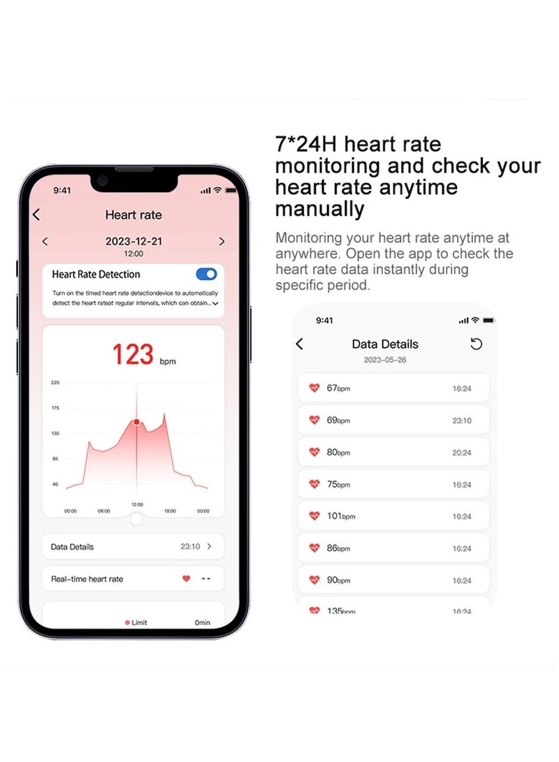 حلقة R02 الذكية ذات الغلاف المصنوع من التيتانيوم العسكري لمراقبة الصحة تحمل تصنيف مقاومة الماء IP68 و 3ATM وتتوفر بوضعيات رياضية متعددة (أسود، قطر 18.9 ملم) - Image 2