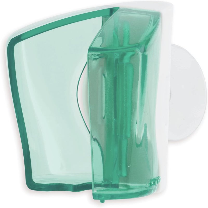 Flipper Toothbrush Cover & Toothbrush Flp Twigo Basic Combo Pack, Soft Bristles, For Adults, Made in Malaysia - Mountain Green - Image 3